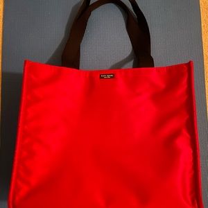 Kate Spade XL Red Nylon Tote Bag